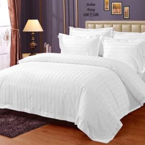 plain white bed sheet king / queen size