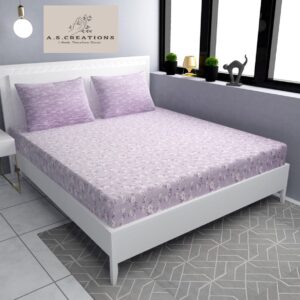 Flat king size cotton bedsheet set