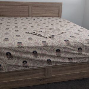 Fitted king size cotton bedsheet set